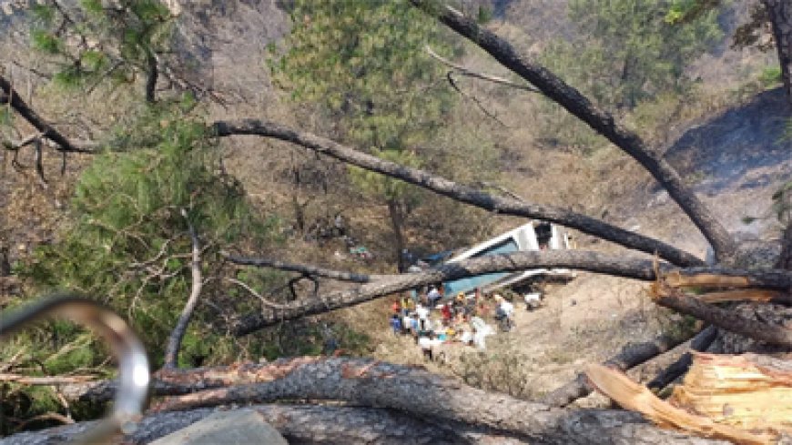 రాజౌరి లోయలో పడ్డ బస్సు 21మంది మృతి