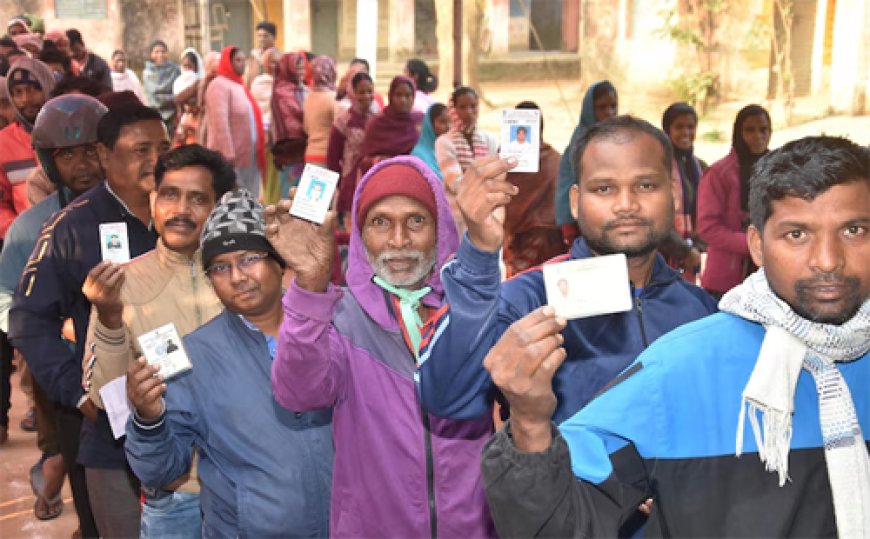 ఝార్ఖండ్​ లో కొనసాగుతున్న పోలింగ్​